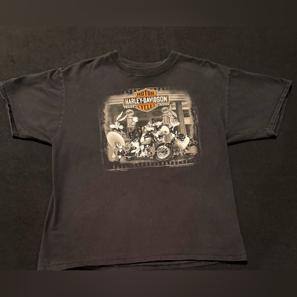 Harley-Davidson Looney Tunes GANG NYC New‎ York City T-shirt Men’s Size Large
